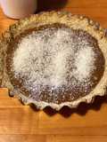 Torta de coco y dulce de leche saludable