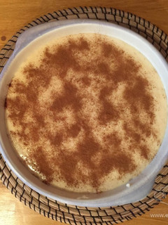 Una foto de Arroz con leche cremoso