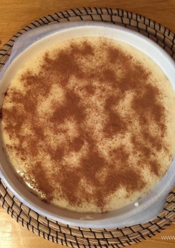 Una foto de Arroz con leche cremoso