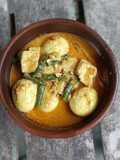 Telor, tahu, kacang panjang bumbu Gulai Padang🌹