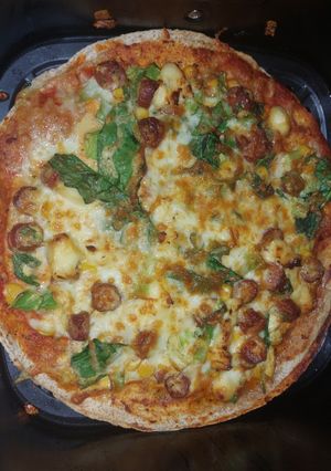 O poză a rețetei Dietetica: Pizza la Airfryer.
