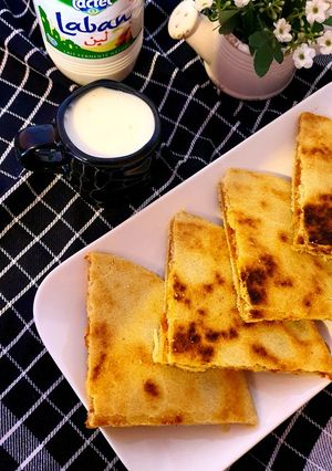 صورة لوصفة كسرة محشية بالجبن 🧀