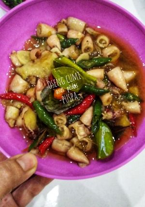 Foto resep Oseng Cumi Asin Pedas