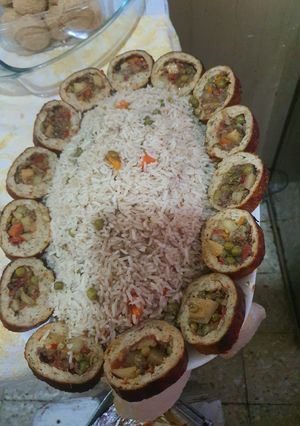 صورة لوصفة رول الفراخ بالخضار
