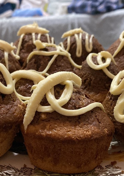 Una foto de Cupcacke de chocolate rellenos de Dulce de leche 🧁