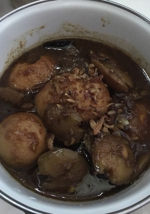 Foto resep Semur jengkol telor rebus (pedas)
