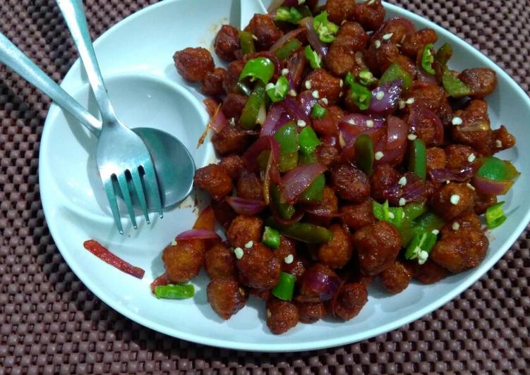 Soya chunks munchurian