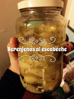 Una foto de Berenjenas en escabeche bien simple