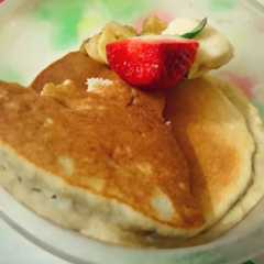 A picture of Hot cakes de harina de arroz.