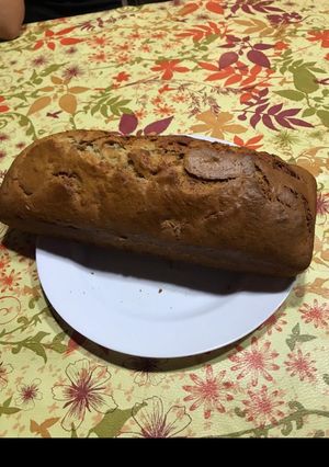 Una foto de Budín de banana y nueces