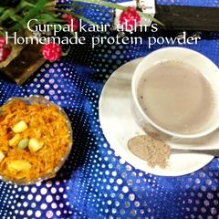 A picture of Homemade protein powder 🌰.
