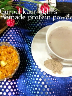A picture of Homemade protein powder 🌰.