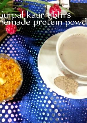 A picture of Homemade protein powder 🌰.