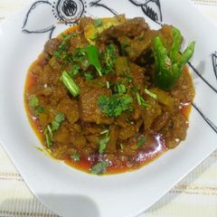 A picture of Lauki gosht.