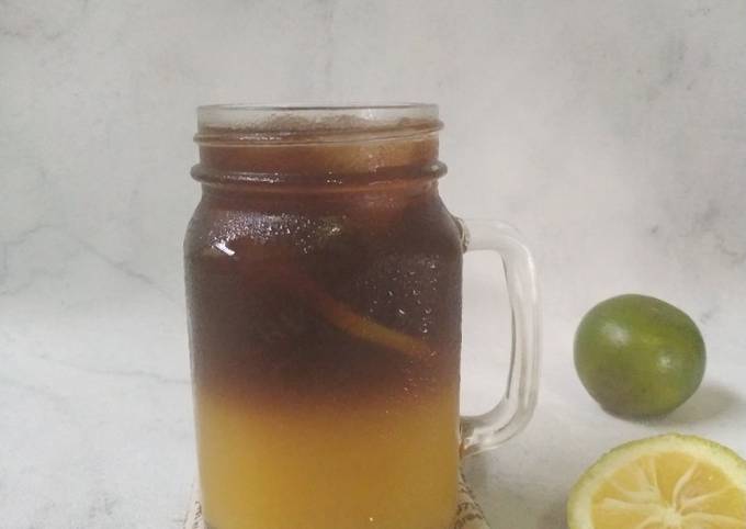 Resep Es Kopi Jeruk Peras yang Lezat Sekali