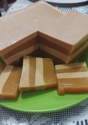 Foto resep 107. Agar GulMerSan (Gula Merah Santan)