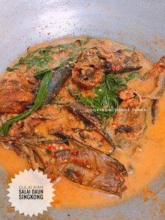 Foto resep Gulai Ikan Salai Daun Singkong