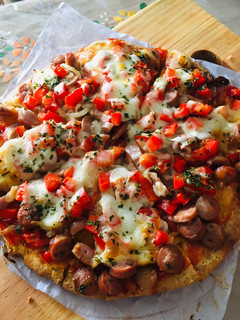 Foto resep Sausage Pizza Simple