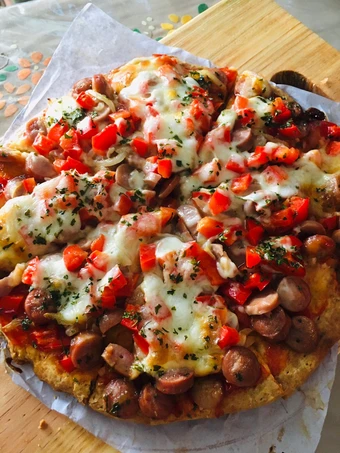Langkah Gampang Membuat Resep Sausage Pizza Simple yang Bikin Ngiler Anti Ribet, Lezat Sekali