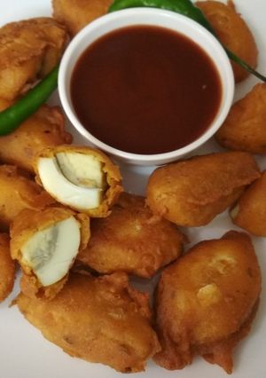 A picture of Egg Fritter(Anda Pakoda).