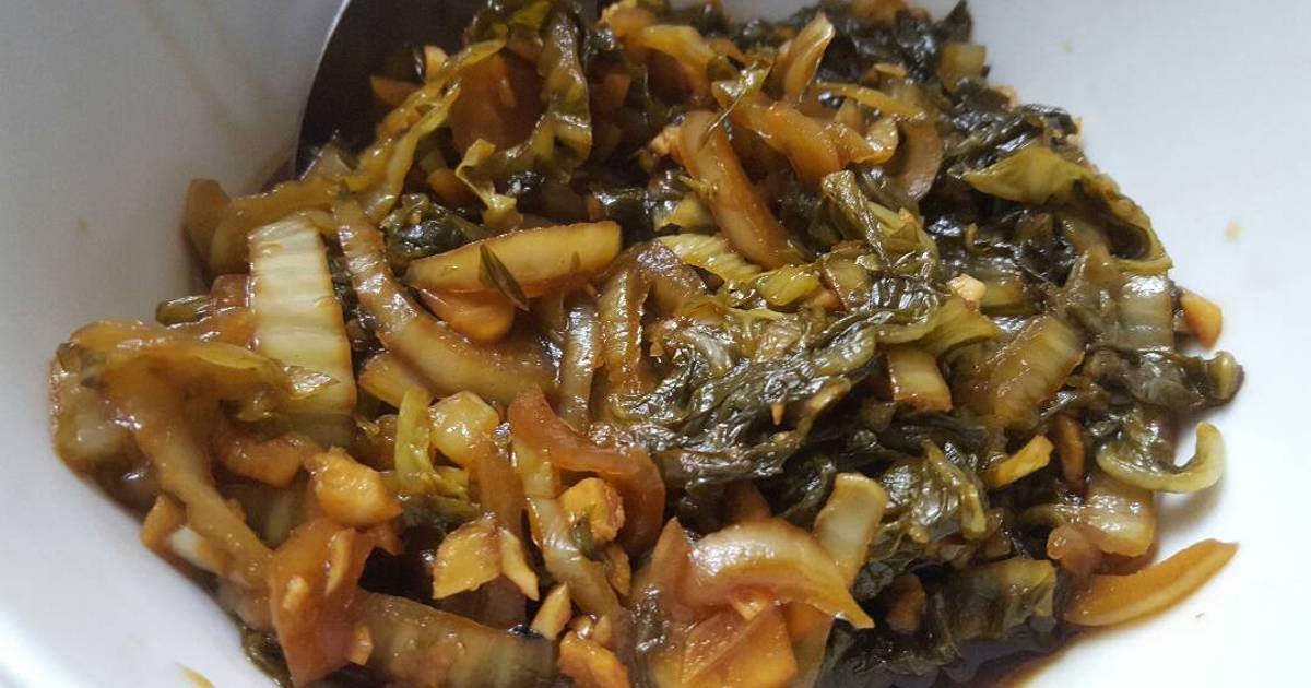 Resep Sayur Sawi Asin Masak Kecap Vegetarian Oleh Tammys Kitchen