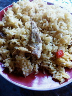 Una foto de Arroz con Chuleta de Cerdo