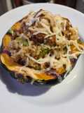 Sausage and Rice Stuffed Acorn Squash