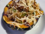 A picture of roasted acorn squash