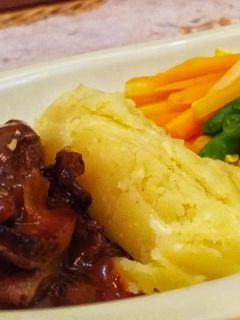 Foto resep Steak with mashed potatoes