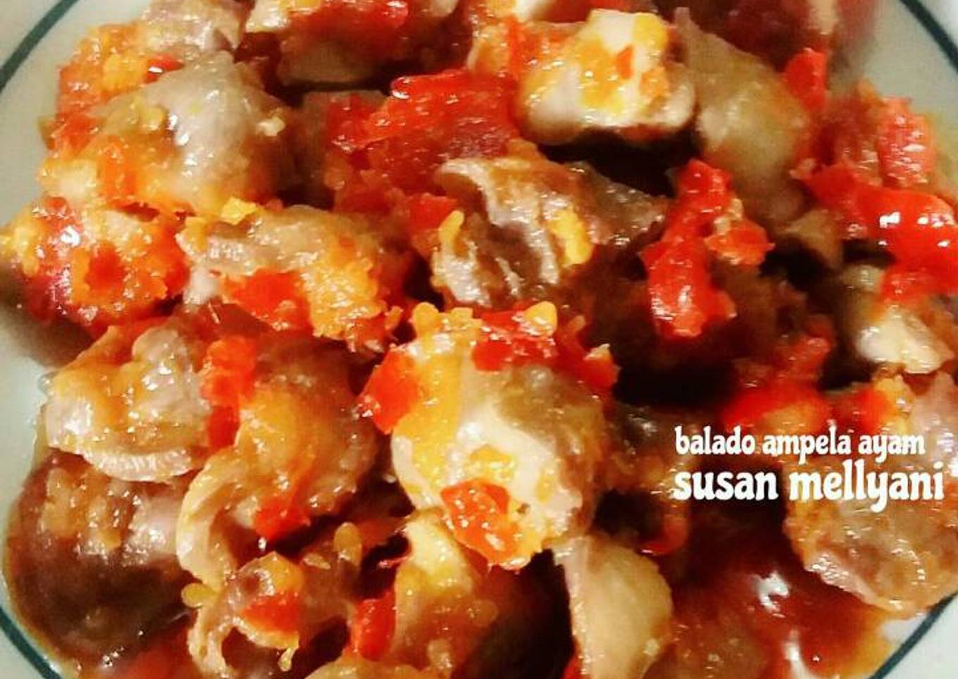 Balado ampela ayam
