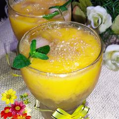 Mango Plum Soda 🍹🍹 🥭 🥭🫐 A picture of Mango Plum Soda 🍹🍹 🥭 🥭🫐.