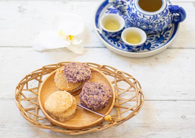 Thai mini coconut pancake (Ba Biin) ขนมบ้าบิ่น 🤍💜 Recipe