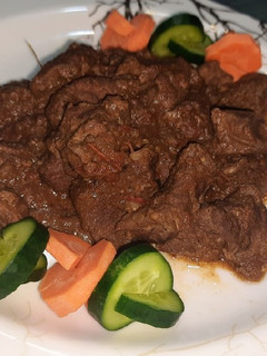 A picture of Kabab Halla (stewed beef) 🍖😋.. my own recipe.