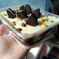 A picture of Oreo chesse cake lumer.