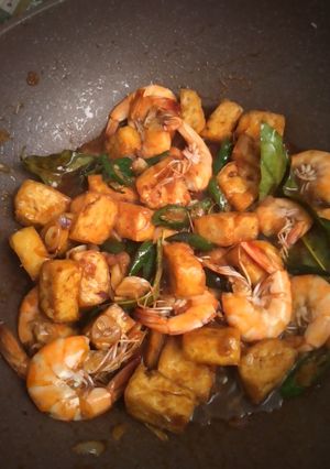 Foto resep Oseng oseng Tahu Udang
