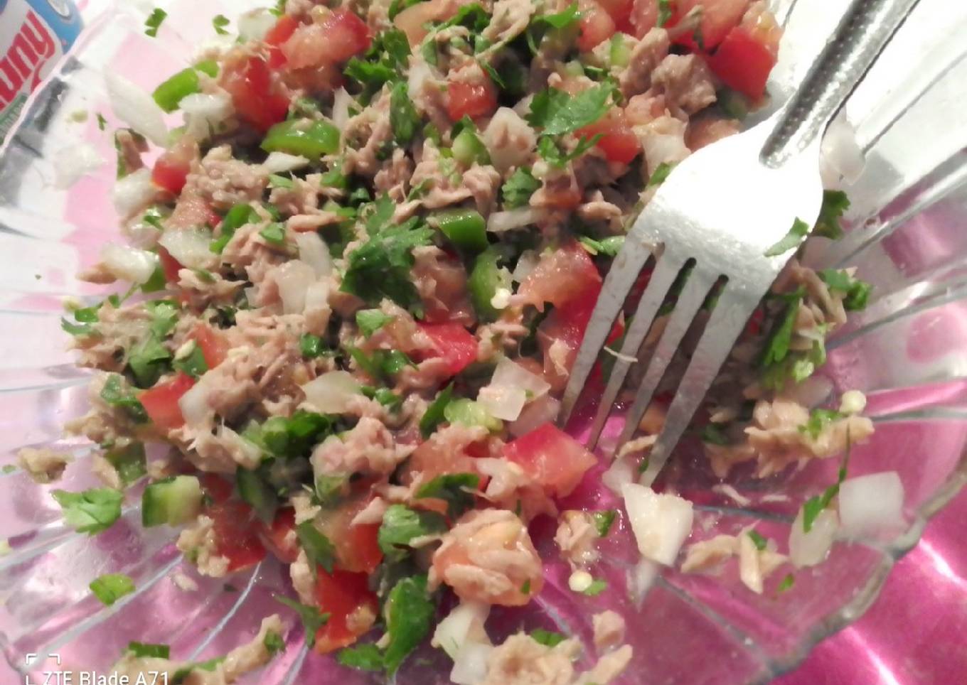 Ceviche de atún de lata