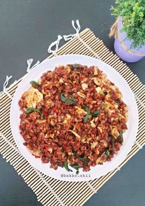 Foto resep Nasi Merah Goreng Kampung