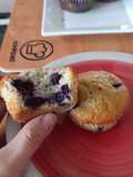 Muffin vainilla arándanos