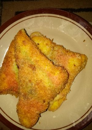 Foto resep Roti goreng pelangi