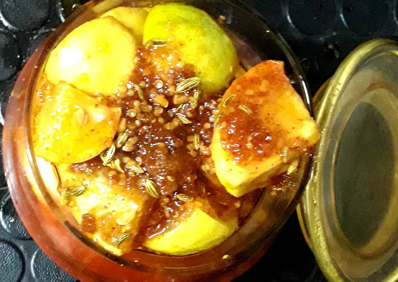 Sweet and sour lemon pickle