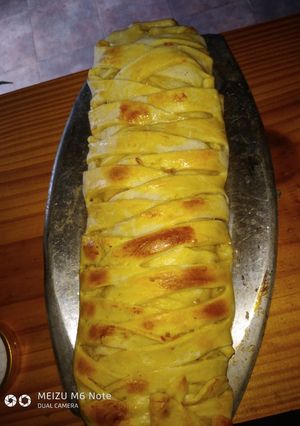 Una foto de Tarta trenzada