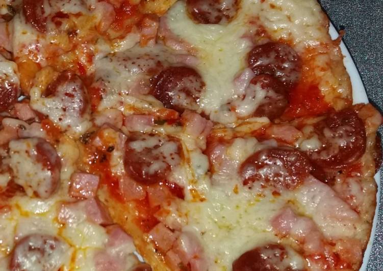 Pizza sin horno / sin levadura de panadería