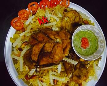 Unique Recipe Chicken Mandi with kabsa rice Practical Delicious