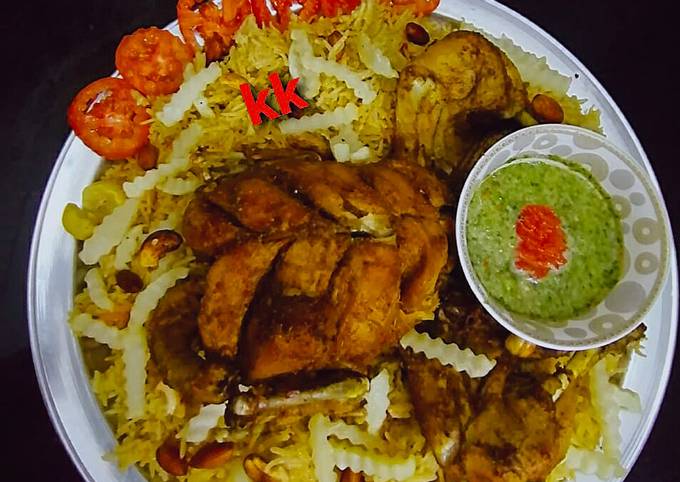 Chicken Mandi with kabsa rice