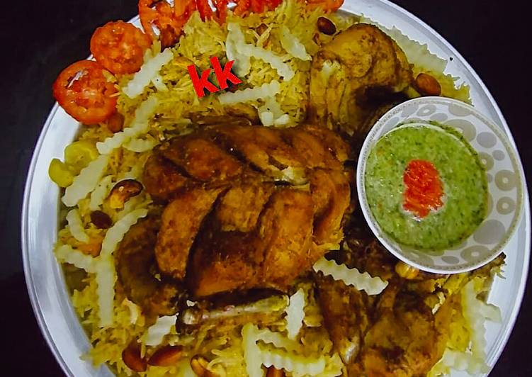 Easiest Way to Prepare Quick Chicken Mandi with kabsa rice