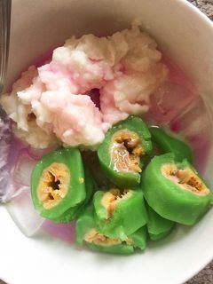 Foto resep Es pisang ijo