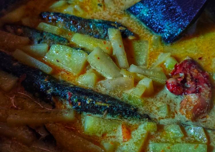 Langkah mengolah Sayur Tongkol + Labu pedas Lezat