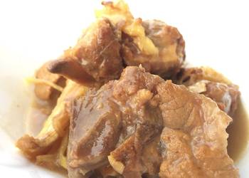 New Recipe Pork In Ginger And Plum Sauce In Thermal Pot Delicious Perfect