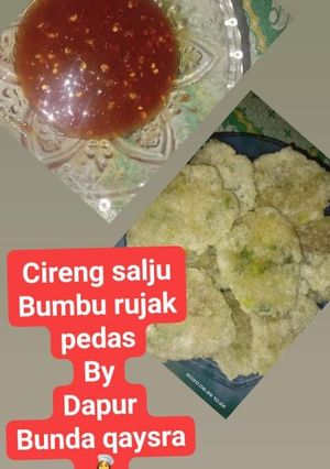 Foto resep Cireng salju bumbu rujak pedas