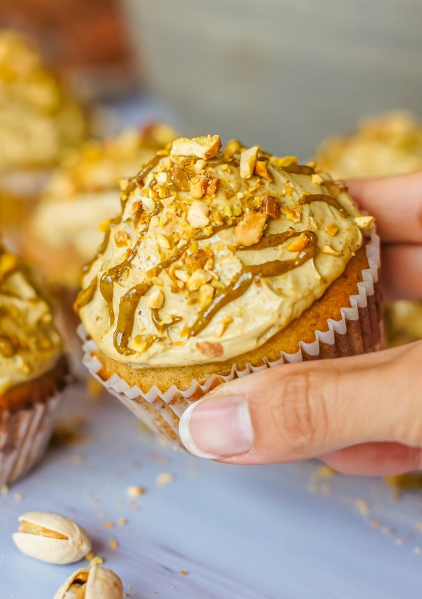 Una foto de Cupcakes de pistacho